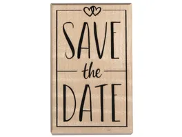 rayher Stempel Save the Date 5x8cm