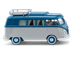 WIKING 079742 1 87 VW T1 Campingbus achatgrau gruenblau
