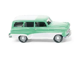 WIKING 085006 1 87 Opel Caravan 1956 mintgruen mit weissem Dach