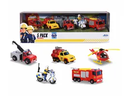 Jada Toys Feuerwehrmann Sam 5 Pack
