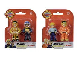 Simba 109252585 Feuerwehrmann Sam Junior Figuren Doppelset 2 fach sortiert