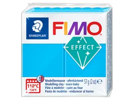 STAEDTLER Modelliermasse FIMO effect transparent Blau