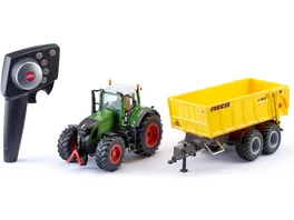 SIKU 6840 Control Set Fendt Traktor mit Joskin Anhaenger Zubehoer