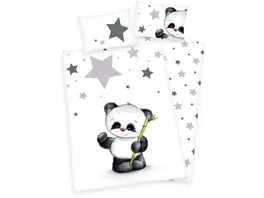 BabyBest Kinderbettwaesche Panda 40x60cm 100x135cm