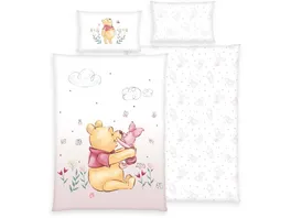 Winnie Pooh Kinderbettwaesche 40x60cm 100x135cm