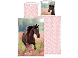 Herding Young Collection Kinderbettwaesche Pferd 80x80cm 135x200cm