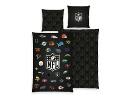 NFL Bettwaesche 80x80cm 135x200cm