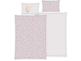 BabyBest Flanell Kinderbettwaesche Flower Bunny 40x60cm 100x135cm