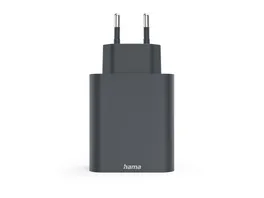 HAMA Schnellladegeraet USB C PD 30 W Anthrazit