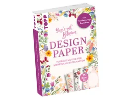 Design Paper A6 Sag s mit Blumen Mit Handlettering Grundkurs