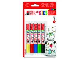 Marabu KiDS Porcelain Glass Marker Maxi Fun