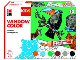 Marabu KiDS Window Color Set Dschungel