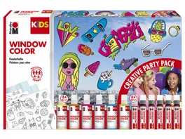 Marabu KiDS Window Color Party Pack