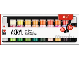 Marabu Acrylfarben 34er Sortierung BASIC