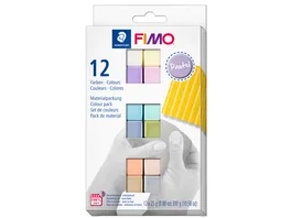 STAEDTLER Modelliermasse FIMO soft Materialpackung Pastel Colours