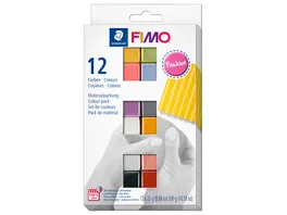 STAEDTLER Modelliermasse FIMO soft Materialpackung Fashion Colours