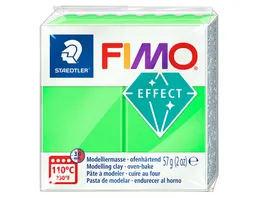 STAEDTLER Modelliermasse FIMO effect neon gruen
