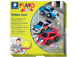 STAEDTLER Modelliermasse FIMO Kids Materialpackung Form Play Police Race