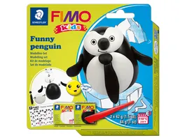STAEDTLER Modelliermasse FIMO Kids FIMO kids 8035 Funny penguin