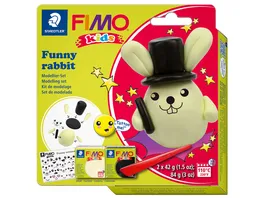 STAEDTLER Modelliermasse FIMO Kids funny papers kit Funny rabbit