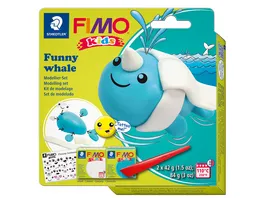 STAEDTLER Modelliermasse FIMO Kids funny papers kit Funny whale