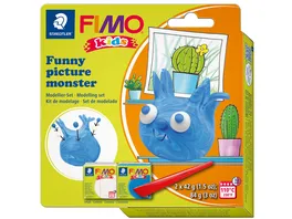 STAEDTLER Modelliermasse FIMO Kids funny papers kit Funny picture monster