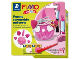 STAEDTLER Modelliermasse FIMO Kids funny papers kit Funny scrunchie unicorn