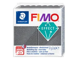 STAEDTLER Modelliermasse FIMO effect Metallic stahlgrau