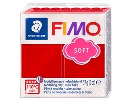 STAEDTLER Modelliermasse FIMO soft weihnachtsrot