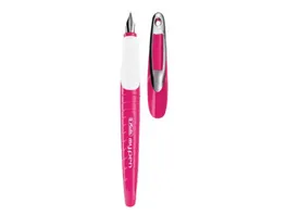 herlitz Schulfuellhalter my pen pink weiss Feder M