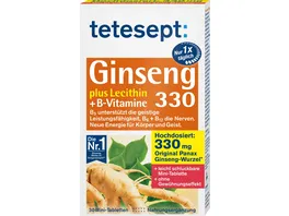 tetesept Ginseng 330 plus Lecithin B Vitamine