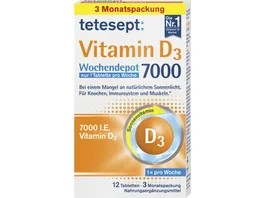 tetesept Vitamin D3 7000 Wochendepot