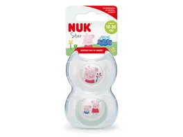 NUK Schnuller Star Peppa Pig Silikon 18 36 Monate