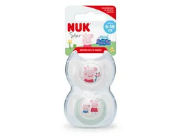 NUK Schnuller Star Peppa Pig Silikon 6 18 Monate