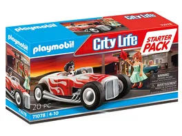 PLAYMOBIL 71078 City Life Starter Pack Hot Rod