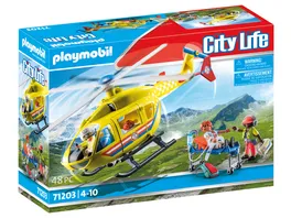 PLAYMOBIL 71203 City Life Rettungshelikopter