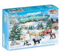 PLAYMOBIL 71345 Adventskalender Pferde Weihnachtliche Schlittenfahrt