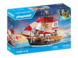 PLAYMOBIL 71418 Pirates Kleines Piratenschiff