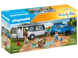 PLAYMOBIL 71423 Family Fun Wohnwagen mit Auto