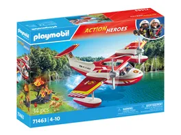 PLAYMOBIL 71463 ACTION HEROES Feuerwehrflugzeug mit Loeschfunktion