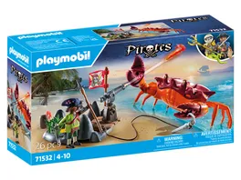 PLAYMOBIL 71532 Pirates Kampf gegen die Riesenkrabbe