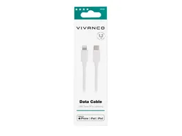 Vivanco Charging Cable Lightning auf USB Type C Daten u Ladekabel 1 2m