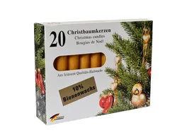 KCB Baumkerzen Bienenwachs 20er Pack