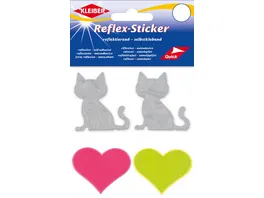 Kleiber Reflex Sticker Katzen Herzen