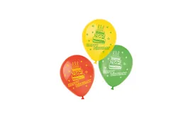 Riethmueller Latexballons Happy Birthday 6er Pack