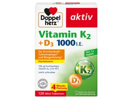 Doppelherz Vitamin K2 D3 1000 I E