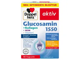 Doppelherz Glucosamin 1500 Kollagen MSM 40 Kapseln