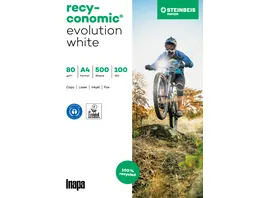 inapa Kopierpapier A4 recyconomic evolution white ISO 100 80 g m