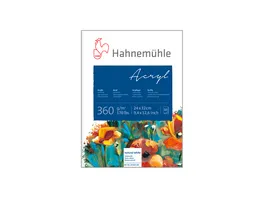 Hahnemuehle Aquarellblock 200 g m 17 x 24 cm 20 Blatt