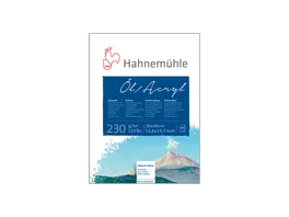 Hahnemuehle Oel Acrylmalblock 230 g m 24 x 32 cm 10 Blatt